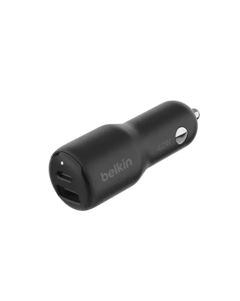 Belkin BoostCharge Doppio caricabatteria da auto da 42 W con ricarica rapida USB-C PPS da