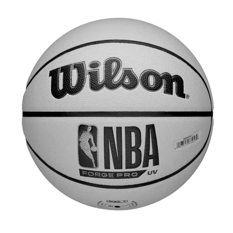 Wilson Pallone da Basket NBA Forge Pro UV, Superficie Pure Touch e Finitura True Grip
