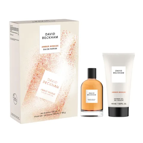 David Beckham Confezione Regalo Amber Breeze, Eau de Parfum 100ml e Gel Doccia 150ml