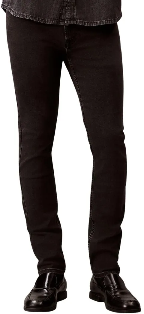 Calvin Klein Uomo Jeans Essential Black Skinny Fit, Nero (CK Essential Black), 31W/34L