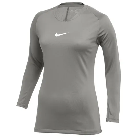 Nike Womens Soccer Jersey W Nk DF Park 1Stlyr JSY LS, Pewter Grey/White, AV2610-057, XL