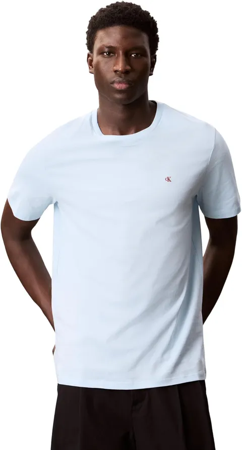 Calvin Klein SS Smooth CTTN Solid Crewnk Tee Lv040Hm265, Magliette Uomo, Blue (Winter
