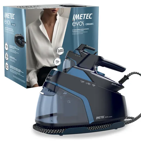 Imetec EVOS Ceramic - Ferro da stiro con caldaia 7 bar 2400W