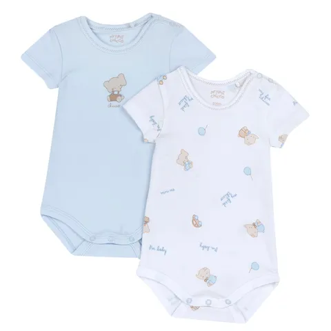 Chicco Body Neonato Cotone Maniche Corte Set 2pz
