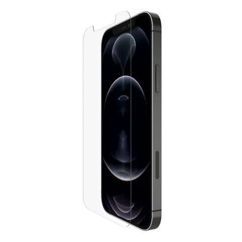 Belkin Proteggi Schermo TemperedGlass Antimicrobico per iPhone 12 Pro Max, Riduce i