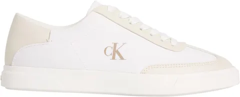 Calvin Klein Low PRO Cups WT Canv MG Hw0hw03145, Basso Top Donna, Gold (Bright White/Dk