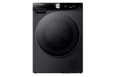 Hisense DH7S107BB Asciugatrice a Pompa Di Calore, 10 Kg, Classe C, Nera, Wi-Fi, AI Super