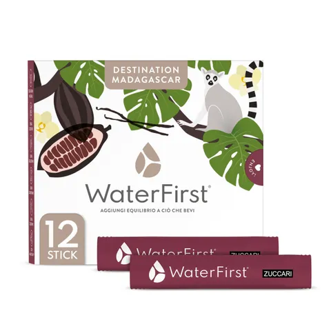 Zuccari WaterFirst Destination Madagascar, 12 Stick-Pack da 1,5g, Aromatizzatore per