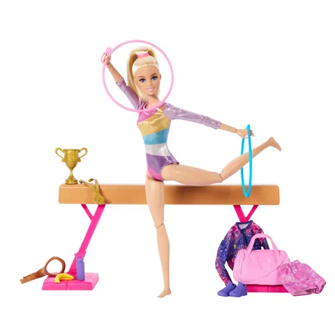 Barbie Ginnastica Artistica Playset con Bambola e Accessori