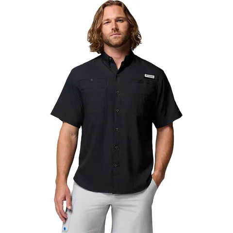 Columbia Tamiami II SS Shirt, Top in tessuto, Tecnologia Omni-Wick, Asciugatura rapida
