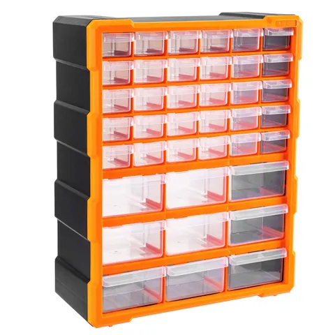 Amazon Basics Armadietto organizer per ferramenta e strumenti per fai da te, con