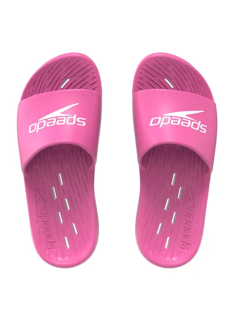 Speedo Slide J Ciabatte per Unisex Bambini, Rosa/Bianco, 38