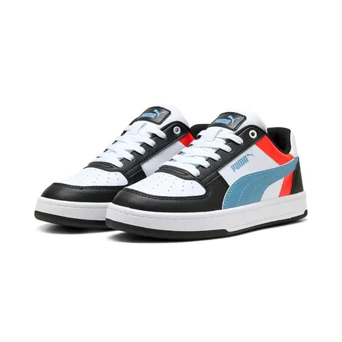 Puma Caven 2.0 Block Jr - Sneaker Unisex per Bambini, Puma Bianco Blu Freddo Puma Nero