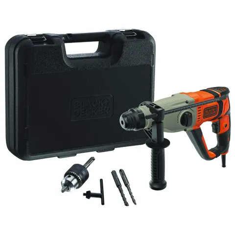 Black+Decker Martello Tassellatore/Scalpellatore SDS+ 800W, 2.2J EPTA, 0-5500 colpi/min