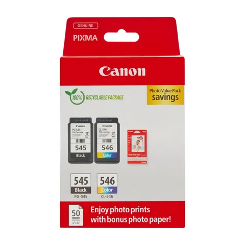 Canon PG-545/CL-546 Multipack + carta fotografica