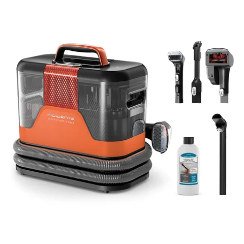 Rowenta Clean It Hot & Cold, Smacchiatore, Pulitore Portatile per Tappeti, Due Modalità