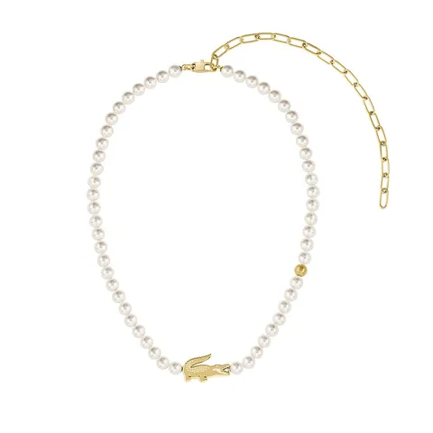 Lacoste Collana, Bracciale e Orecchini in Faux Perle Per Uomo e Donna Collezione