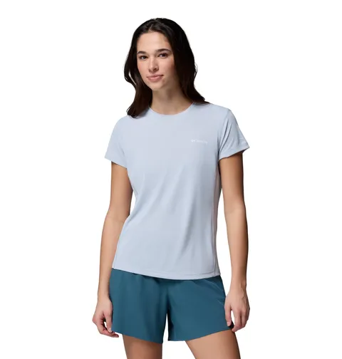 Columbia Maglietta Tecnica a Maniche Corte Leggera da Donna Zero Rules, Grigio Cirrus, M