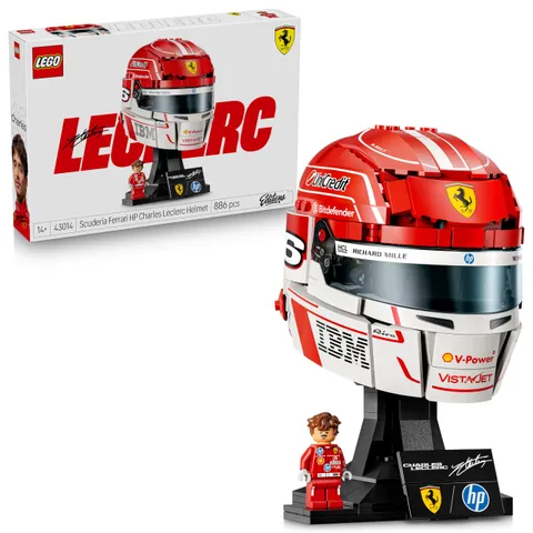 LEGO Editions Scuderia Ferrari HP Charles Leclerc Helmet - F1 Merchandise - Display Model