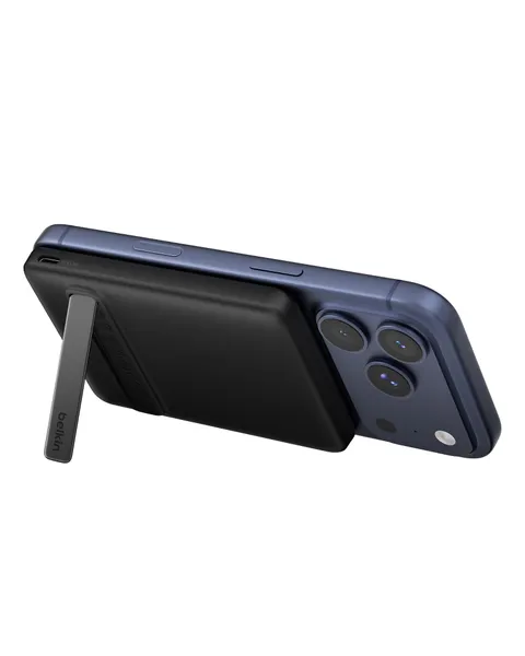 Belkin BoostCharge Power Bank Magnetico 5000mAh Qi2 15W, Caricatore Wireless con Supporto