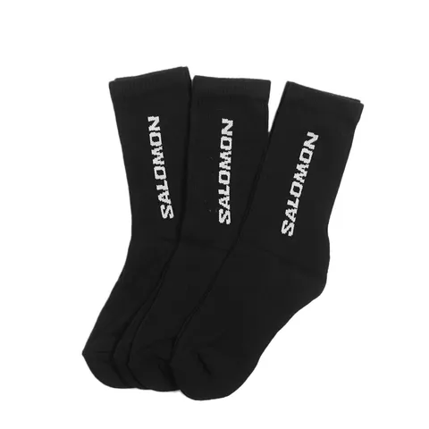 Salomon Everyday Crew Confezione da 3 calzini, classico comfort in misto cotone, polsino