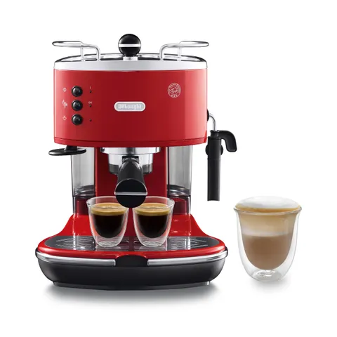 De'Longhi Icona ECO311.R Macchina da Caffè Espresso Manuale e Cappuccino, in Polvere e