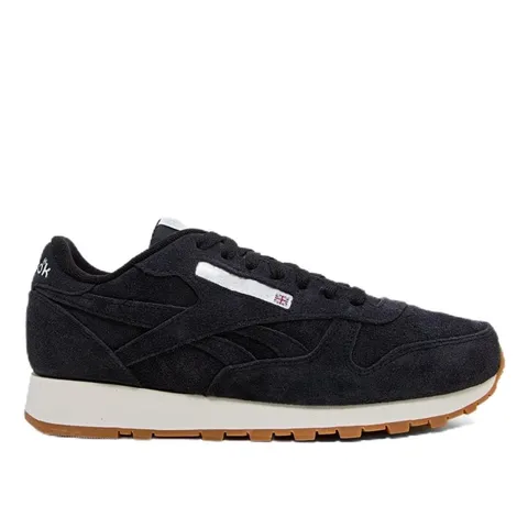 Reebok Unisex Classic Leather Sneaker, Black/Chalk/Gum, 38,5 EU