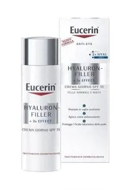 Eucerin Hyaluron-Filler Ricarica Crema Giorno SPF 15 Pelli Secche 50 ml, Refill crema