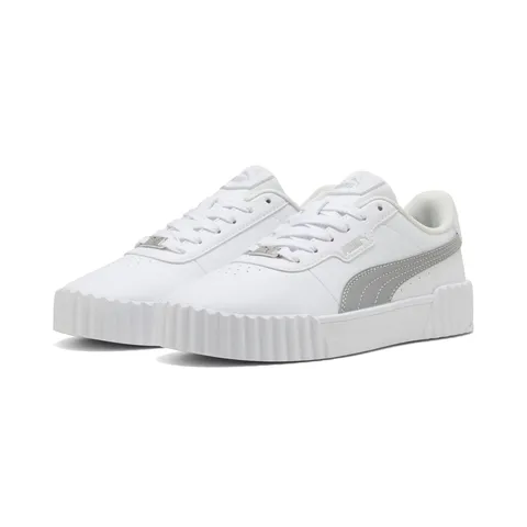 Puma Sneaker da Donna Carina 3.0, 3 0 Dayinight Bianco Argento, 42.5 EU