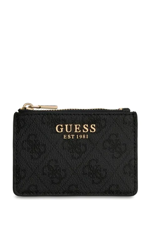 Guess Donna Porta Carte Laurel Ii Slg Credit Card Case Nero Antracite