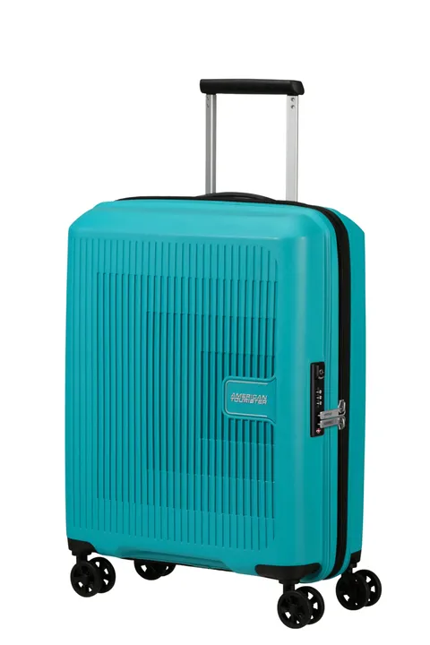 American Tourister Aerostep - Spinner S, Bagaglio a Mano Espandibile, 55 cm, 36/40 L