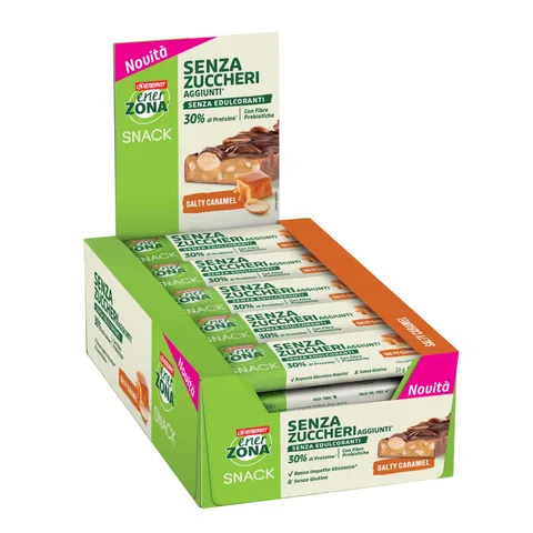 Enervit, Enerzona Snack Salty Caramel, 30 Barrette da 33g