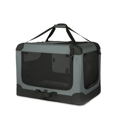 Amazon Basics Trasportino portatile e pieghevole a 4 porte, per cani e gatti, da viaggio