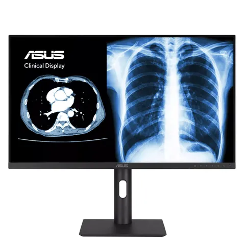 ASUS MH2741A, Monitor Medico da 27" 3,6MP (2560 x 1440), AGLR, DICOM Part 14 GSDF, DICOM Preset, Auto Calibrazione, JND < 10%, Trattamento Antibatterico, USB-C, HDMI, DisplayPort, Ergonomico, Nero