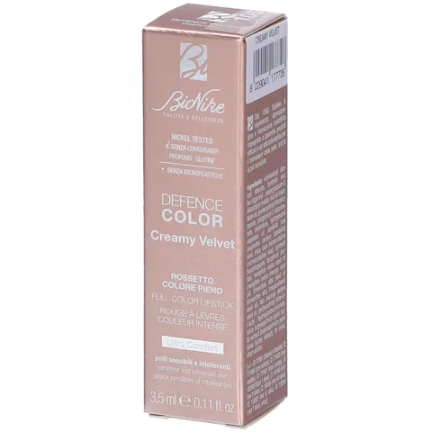 BioNike Defence Color - Creamy Velvet Rossetto Ultra Cremoso, Effetto Luminoso e Colore