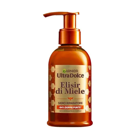 Garnier Ultra Dolce Siero Riparatore, Per Capelli Danneggiati, Doppie Punte Ridotte del