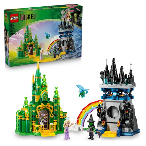 LEGO Wicked Città di Smeraldo e Castello Kiamo Ko - Giocattolo da Esposizione con Mini