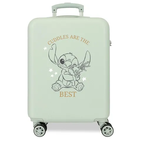 Joumma Disney Stitch Valigia da cabina verde 38 x 55 x 20 cm Rigido 2 kg Chiusura a