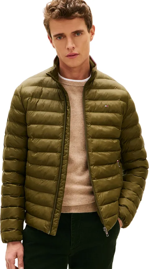 Tommy Hilfiger Uomo Giacca Trapuntata Packable Recycled Jacket Relaxed Fit, Verde (Huntsman Green), XXL