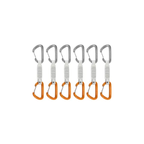 Mammut Sender Wire 12 cm 6-Pack Quickdraws l'grey/Gold Wire Gate/Wire Gate 12 cm