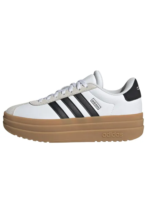 adidas Unisex - Bambini e Ragazzi VL Court Bold Junior Shoes, Cloud White/Core Black/Gum