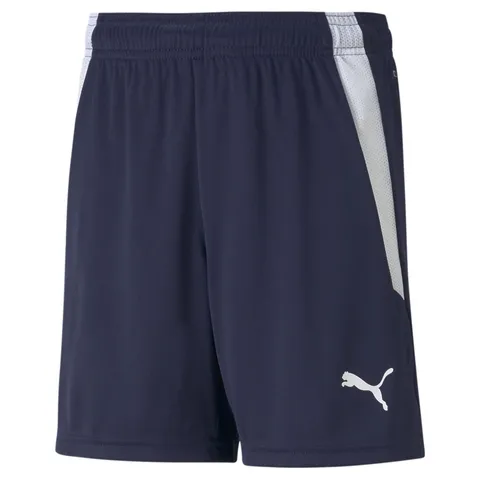 Puma teamLIGA Shorts Jr, Pantaloncini Unisex Bambini, blu (Peacoat/Puma White), 164 (13