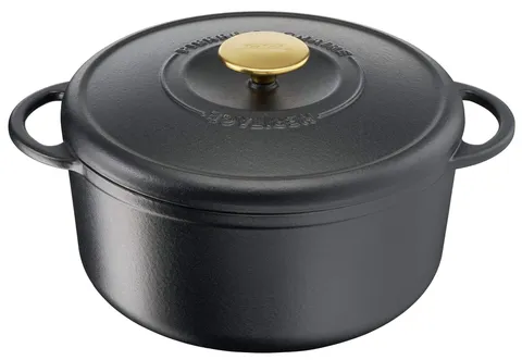 Tefal Pierre Wagnaire Héritage - Casseruola rotonda in ghisa di acciaio, 21 cm, 3,3 l