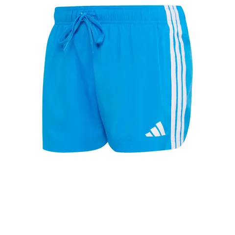 adidas Uomo 3 Stripes Swim 3 inch Swimwear, Bright Blue/White, L