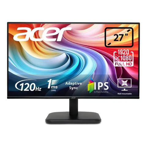 acer EK271Gbif Monitor PC 27", Display IPS Full HD, 120 Hz, 1ms (VRB), 16:9