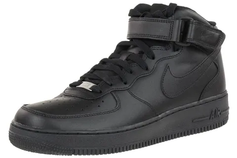 NIKE CW2289-001 Air Force 1 Mid '07 Uomo, Black/Black EU 49.5