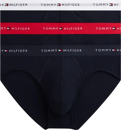 Tommy Hilfiger Slip da Uomo 3P WB UM0UM03876, Multicolore (Rosso primario/Bianco/Cielo