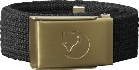 Fjällräven Kids Canvas Brass Belt, Cintura Unisex Bambini, Dark Grey, Taglia unica