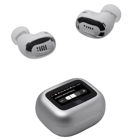 JBL Live Buds 3 Cuffie Wireless, 40h, IP55, Argento