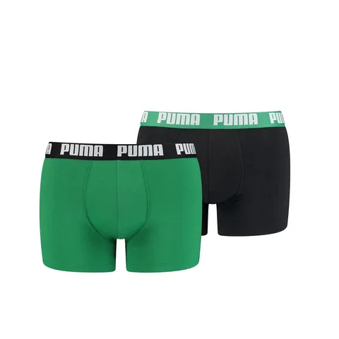 PUMA Boxer, Biancheria Intima Uomo, Green Black White, XXL